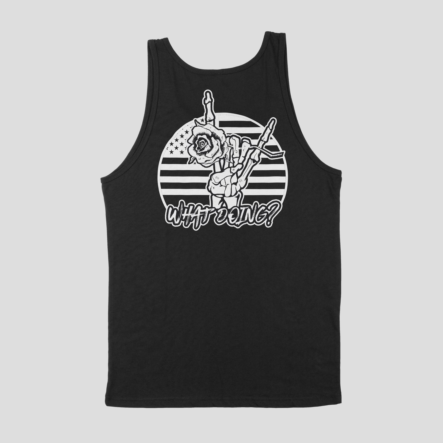 American Rose Black Tank